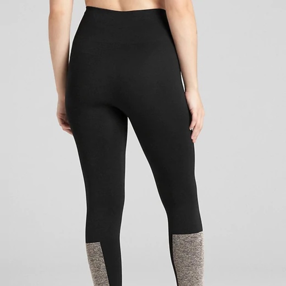 Gap GFast Mid Rise Seamless 7/8 Leggings XS Black - Picture 2 of 5